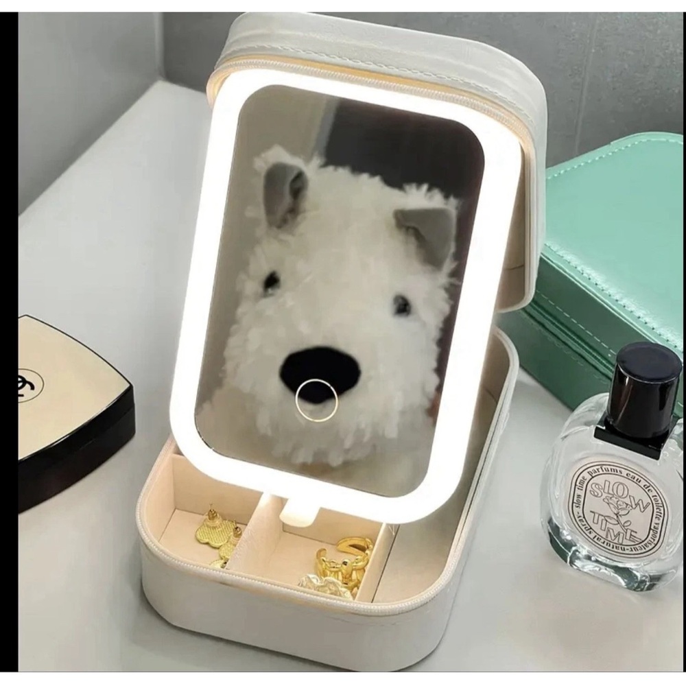 White LED Makeup Travel Bag With Mirror Brightness Adjustable BRAND NEW!